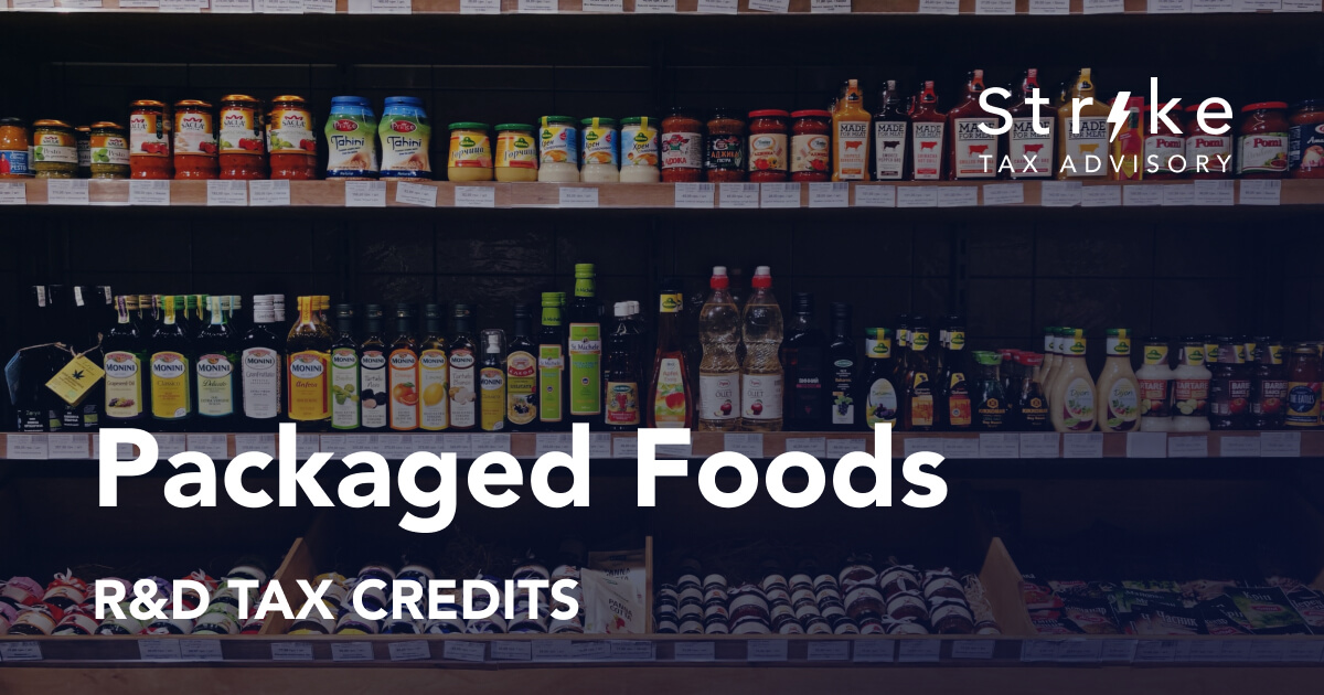 Packaged Foods R&D Tax Credits Calculate Your Claim